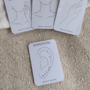 TARJETA EAR SET DE AROS LINEA ESSENCIAL X25